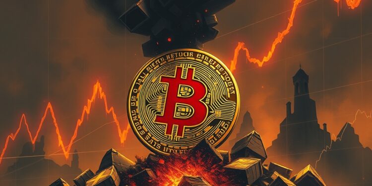 Bitcoin drops 21% doom loop fears