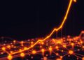 Bitcoin on-chain network activity rising as price lags, data visualization