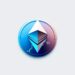 Ethereum logo over a candlestick chart highlighting key support and resistance levels