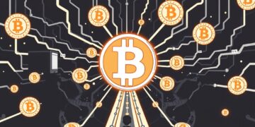 Bitcoin network consensus upgrade and miner signaling illustration
