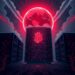 AI data center debt bubble looming over global finance with bitcoin symbol