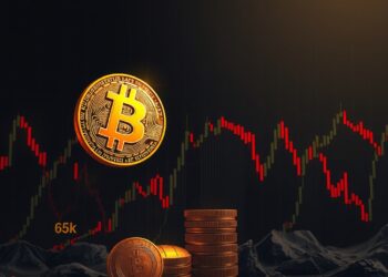 Bitcoin price chart falling amid Iran conflict, rising oil prices and US bond yields