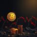 Bitcoin price chart falling amid Iran conflict, rising oil prices and US bond yields