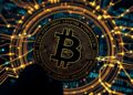 Blockchain forensics investigation concept with digital transaction trail
