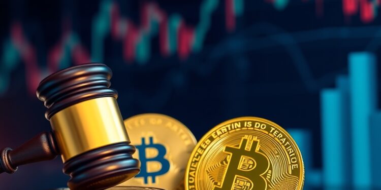 Bitcoin derivatives regulation and crypto leverage trading concept