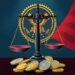 US DOJ crypto scam forfeiture enforcement concept illustration