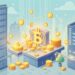 Institutional tokenization of real-world assets on blockchain concept