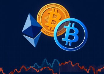 Ethereum and Bitcoin logos on a market chart with onchain indicators near a cycle bottom