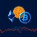 Ethereum and Bitcoin logos on a market chart with onchain indicators near a cycle bottom