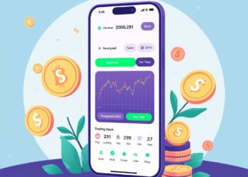 Digital trading app showing cryptocurrency and tokenized stocks brokerage