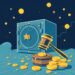 SEC regulation of DeFi vaults and onchain lending concept illustration