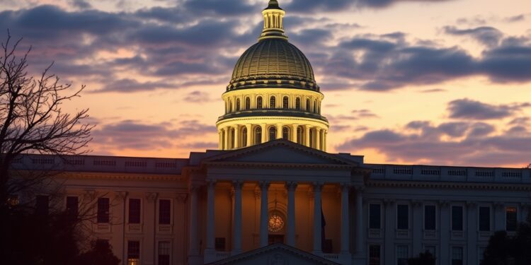 Digital self-custody wallet interface over a government building, representing SEC crypto regulation
