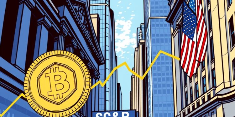 S&P Pantera digital asset index institutional crypto benchmark illustration