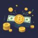 Conceptual illustration of a Bitcoin treasury preferred stock trading below its stated value