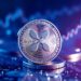 Ripple XRP coin with a rising ETF inflow chart