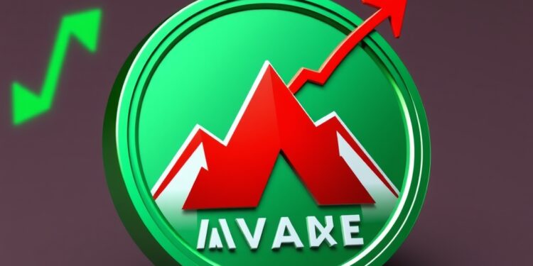Avalanche AVAX token with rising price chart representing the recent AVAX rally