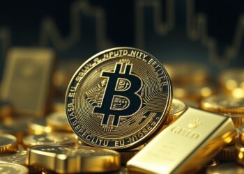 Bitcoin falls to a one-week low while retail investors rotate into gold