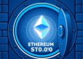 Institutional bank vault with Ethereum logo representing institutional crypto staking yield