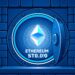 Institutional bank vault with Ethereum logo representing institutional crypto staking yield
