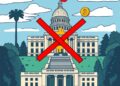 California crypto regulation and memecoin bill illustration