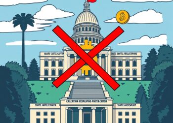 California crypto regulation and memecoin bill illustration