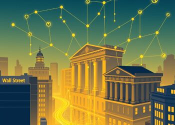 Wall Street institutions connecting to a blockchain network