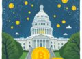 US Capitol and digital asset regulation illustration for the CLARITY Act Senate vote