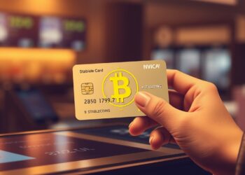 Crypto payment card powered by stablecoins at a point of sale
