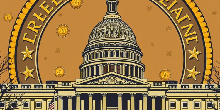US Capitol and regulatory symbols representing crypto policy clarity from the CFTC and SEC