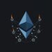 Ethereum logo surrounded by staking nodes and a stylized community governance debate