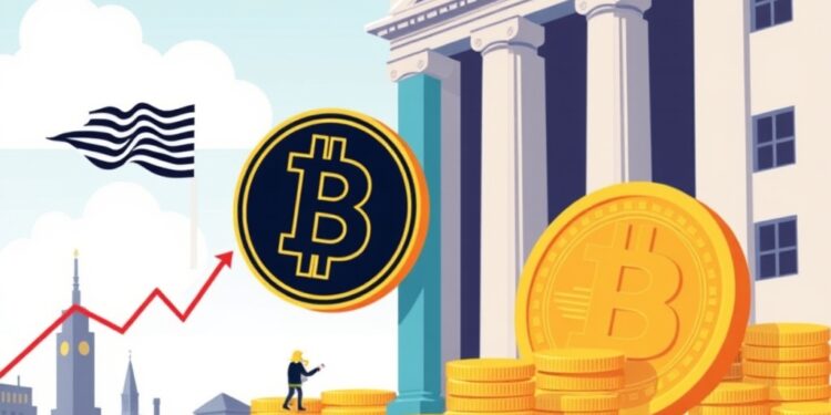 Goldman Sachs Bitcoin yield ETF institutional investment illustration