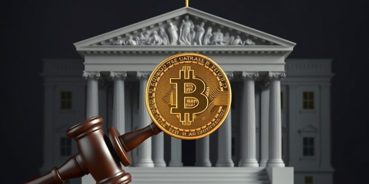 Legal challenge to Illinois crypto tax in a courtroom setting