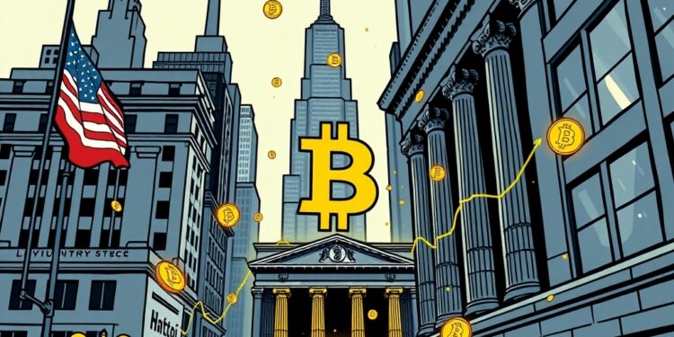 Illustration of Wall Street institutions dominating crypto spot trading liquidity
