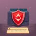 Illustration of a red alert shield over an ethereum wallet warning of approval phishing