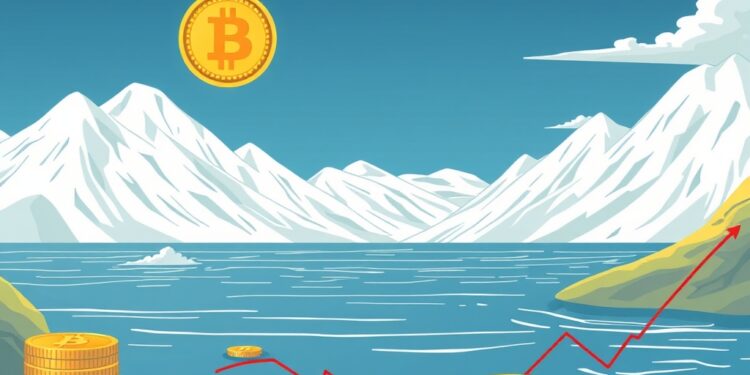 Illustration of a sovereign wealth fund holding indirect Bitcoin exposure through equities