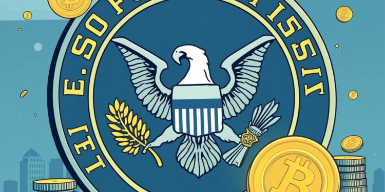 Illustration of US securities regulation blocking a crypto fundraising path for token issuers