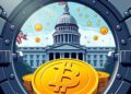 United States Strategic Bitcoin Reserve concept with a government vault