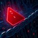 Illustration of a halted blockchain network and paused staking rewards