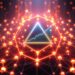 Arbitrum layer 2 network with rising chart representing Standard Chartered ARB forecast