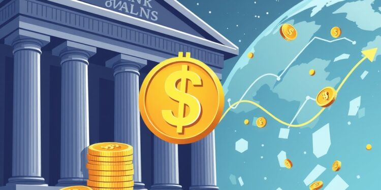 Illustration of major banks issuing a US dollar stablecoin