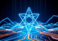 Decentralized governance voting and emergency control concept illustration