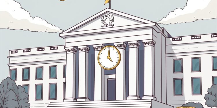 Federal Reserve stablecoin rule reserve countdown clock illustration