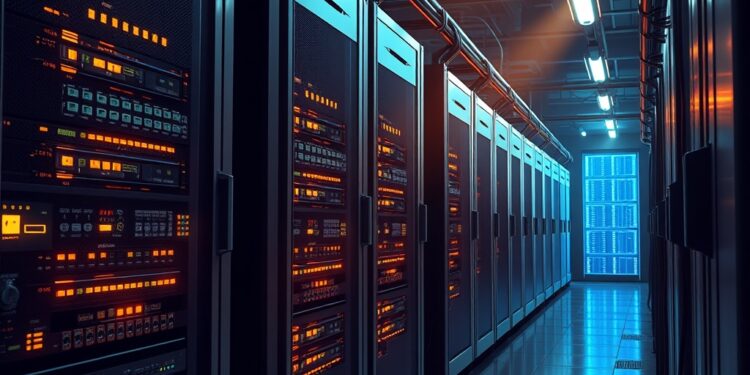 Industrial bitcoin mining data center tied to corporate credit financing