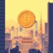 Tokenized Korean stock equities on blockchain with Seoul skyline