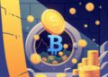 Illustration of tokenized stocks earning yield in DeFi lending markets