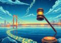 Cross-chain DeFi security lawsuit and network outflows illustration
