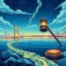 Cross-chain DeFi security lawsuit and network outflows illustration