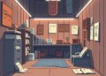 NFT digital art facing storage rent costs illustration