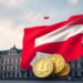 Poland parliament and crypto regulation policy concept illustration