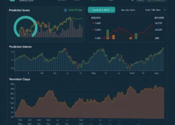 Prediction market trading dashboard showing declining volume